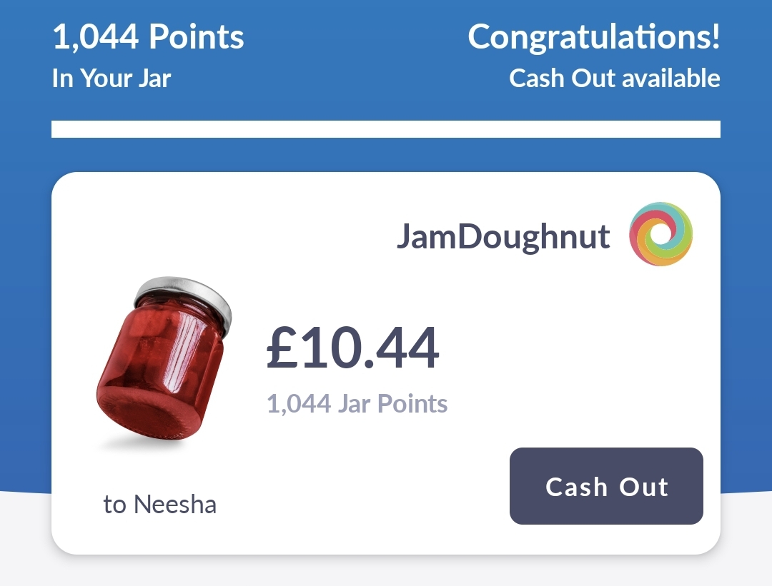 JamDoughnut Cashback App Pay Out